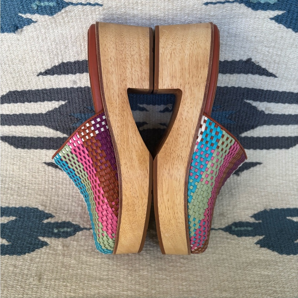 Charlotte Stone Martino Clogs in Carnival Check - Picture 4 of 9